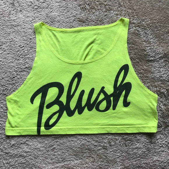 American Apparel Tops - American Apparel Neon Yellow Crop Top